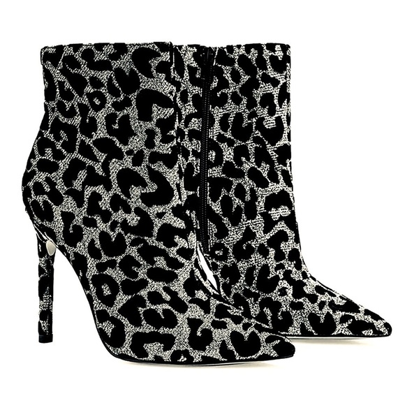 Express Metallic Leopard Booties - Picture 3 of 16